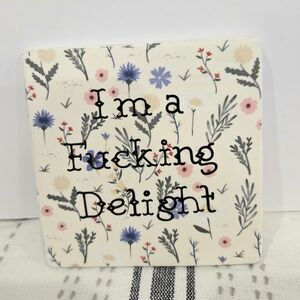 Floral Delight Ceramic Coaster